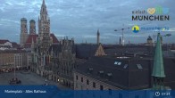 Archiv Foto Webcam Marienplatz München - Altes Rathaus 06:00