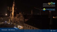 Archiv Foto Webcam Marienplatz München - Altes Rathaus 00:00