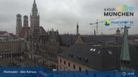 Archiv Foto Webcam Marienplatz München - Altes Rathaus 08:00