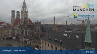 Archiv Foto Webcam Marienplatz München - Altes Rathaus 08:00