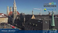 Archiv Foto Webcam Marienplatz München - Altes Rathaus 08:00