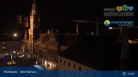 Archiv Foto Webcam Marienplatz München - Altes Rathaus 02:00