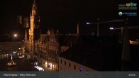 Archiv Foto Webcam Marienplatz München - Altes Rathaus 00:00