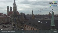 Archiv Foto Webcam Marienplatz München - Altes Rathaus 08:00