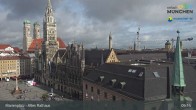 Archiv Foto Webcam Marienplatz München - Altes Rathaus 08:00