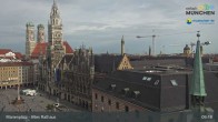Archiv Foto Webcam Marienplatz München - Altes Rathaus 08:00