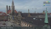 Archiv Foto Webcam Marienplatz München - Altes Rathaus 13:00