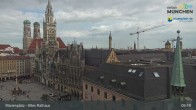 Archiv Foto Webcam Marienplatz München - Altes Rathaus 08:00