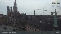 Archiv Foto Webcam Marienplatz München - Altes Rathaus 08:00