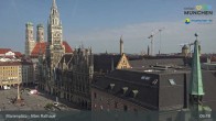 Archiv Foto Webcam Marienplatz München - Altes Rathaus 08:00