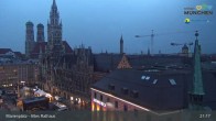 Archiv Foto Webcam Marienplatz München - Altes Rathaus 20:00