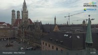 Archiv Foto Webcam Marienplatz München - Altes Rathaus 08:00