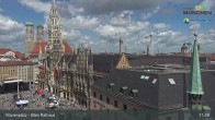 Archiv Foto Webcam Marienplatz München - Altes Rathaus 10:00