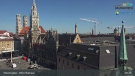 Archiv Foto Webcam Marienplatz München - Altes Rathaus 08:00