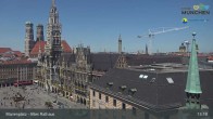 Archiv Foto Webcam Marienplatz München - Altes Rathaus 13:00