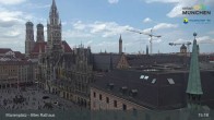 Archiv Foto Webcam Marienplatz München - Altes Rathaus 14:00