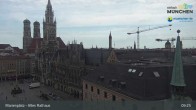 Archiv Foto Webcam Marienplatz München - Altes Rathaus 08:00