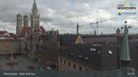 Archiv Foto Webcam Marienplatz München - Altes Rathaus 08:00