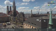 Archiv Foto Webcam Marienplatz München - Altes Rathaus 14:00