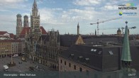 Archiv Foto Webcam Marienplatz München - Altes Rathaus 08:00
