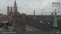 Archiv Foto Webcam Marienplatz München - Altes Rathaus 08:00