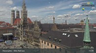 Archiv Foto Webcam Marienplatz München - Altes Rathaus 12:00