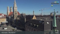 Archiv Foto Webcam Marienplatz München - Altes Rathaus 08:00