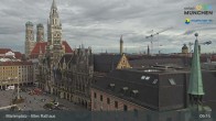 Archiv Foto Webcam Marienplatz München - Altes Rathaus 08:00