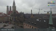 Archiv Foto Webcam Marienplatz München - Altes Rathaus 08:00