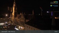 Archiv Foto Webcam Marienplatz München - Altes Rathaus 02:00