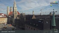 Archiv Foto Webcam Marienplatz München - Altes Rathaus 08:00