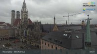 Archiv Foto Webcam Marienplatz München - Altes Rathaus 08:00