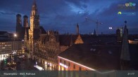 Archiv Foto Webcam Marienplatz München - Altes Rathaus 20:00