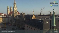 Archiv Foto Webcam Marienplatz München - Altes Rathaus 07:00