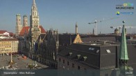 Archiv Foto Webcam Marienplatz München - Altes Rathaus 08:00