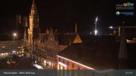 Archiv Foto Webcam Marienplatz München - Altes Rathaus 20:00