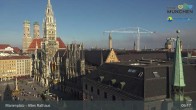 Archiv Foto Webcam Marienplatz München - Altes Rathaus 08:00