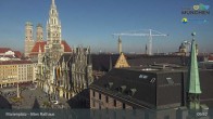 Archiv Foto Webcam Marienplatz München - Altes Rathaus 09:00