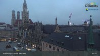 Archiv Foto Webcam Marienplatz München - Altes Rathaus 06:00
