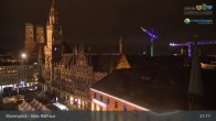 Archiv Foto Webcam Marienplatz München - Altes Rathaus 20:00
