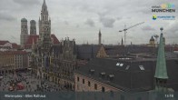 Archived image Webcam Marienplatz Munich, Bavaria 12:00