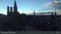Archiv Foto Webcam Marienplatz München - Altes Rathaus 08:00