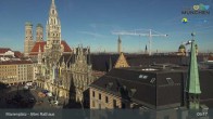 Archiv Foto Webcam Marienplatz München - Altes Rathaus 08:00