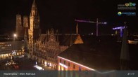 Archiv Foto Webcam Marienplatz München - Altes Rathaus 20:00