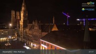 Archiv Foto Webcam Marienplatz München - Altes Rathaus 20:00