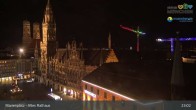 Archiv Foto Webcam Marienplatz München - Altes Rathaus 20:00