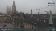 Archiv Foto Webcam Marienplatz München - Altes Rathaus 08:00