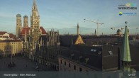 Archiv Foto Webcam Marienplatz München - Altes Rathaus 07:00
