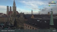 Archiv Foto Webcam Marienplatz München - Altes Rathaus 08:00