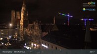 Archiv Foto Webcam Marienplatz München - Altes Rathaus 21:00